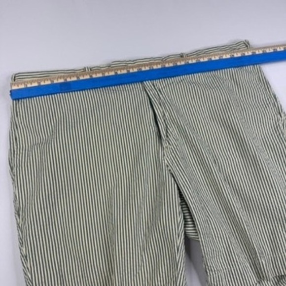 Polo Ralph Lauren Mens Striped Beige Seersucker Shorts Size 40 - Picture 7 of 8
